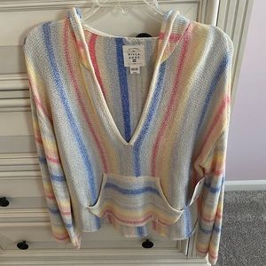 NWT Billabong rainbow hooded sweater